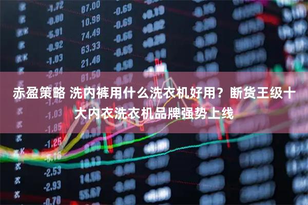 赤盈策略 洗内裤用什么洗衣机好用？断货王级十大内衣洗衣机品牌强势上线